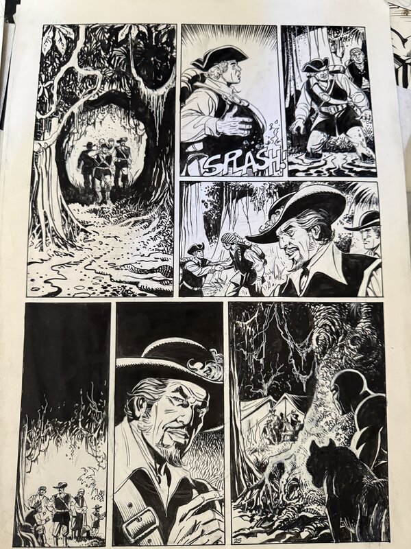 The Phantom with The Artist Cesar Spadari as a Pirate - Planche originale
