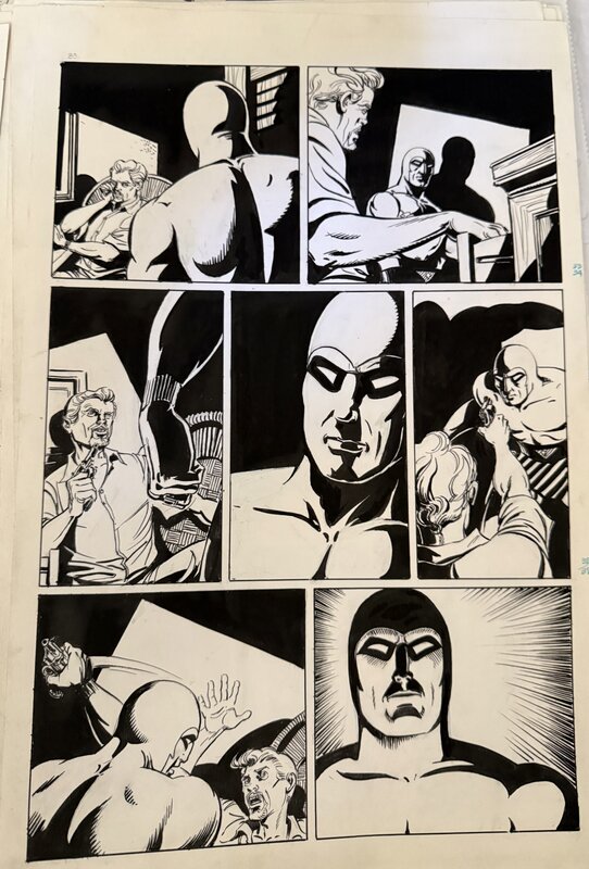 César Spadari, The Phantom grabs the gun - Planche originale