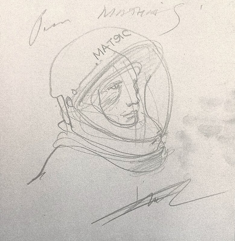 Enki Bilal, Mécanhumanimal - Dédicace - Sketch