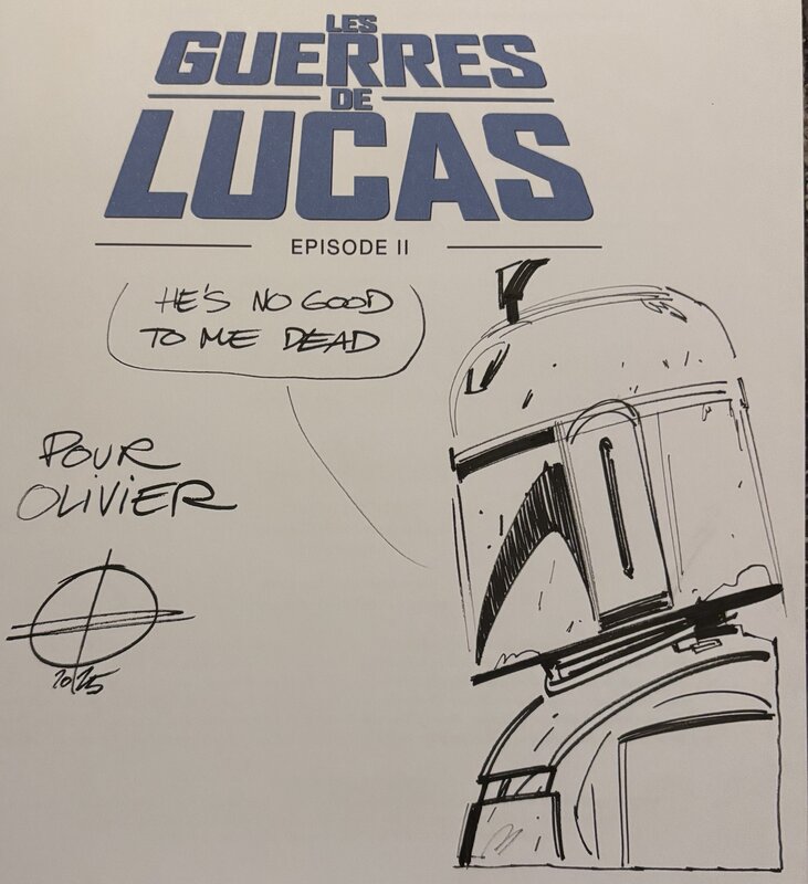 Dédicace de Renaud Roche dans 'Les Guerres de Lucas' Episode II - Sketch