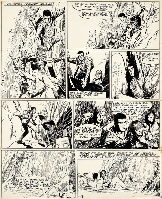 Gérald Forton, Bob Morane, Le secret des 7 temples - Planche originale