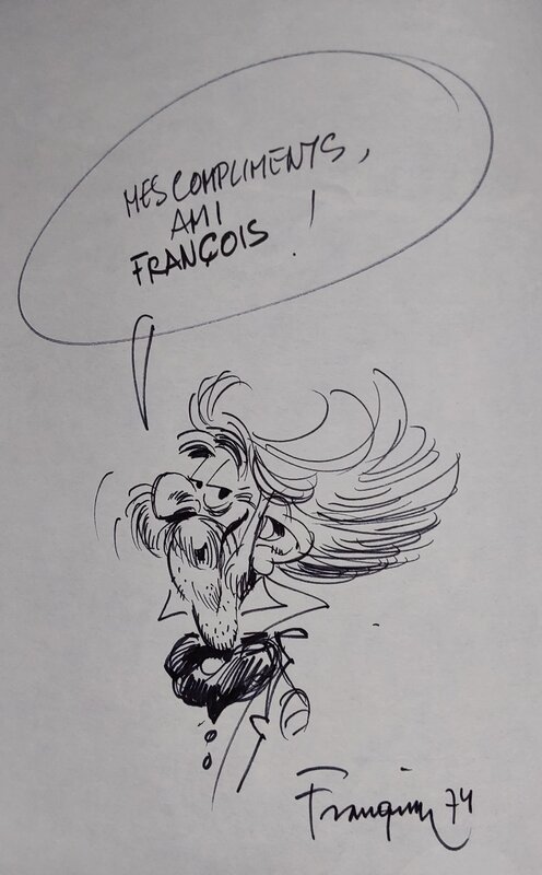 André Franquin, Spirou et Fantasio : Tembo Tabou - Dédicace