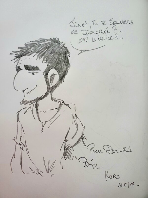 Karo, ARTHUR & JANET  -  A FLEUR DE PEAU - Dédicace