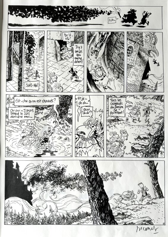 Manu Larcenet, Donjon Parade, Le jour des crapauds - Planche originale