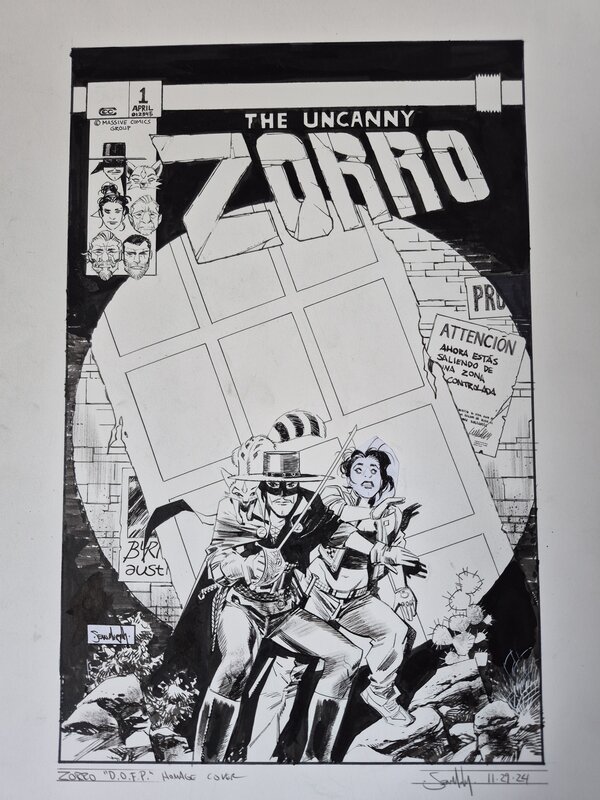 Sean Murphy Zorro couverture hommage - Original Cover