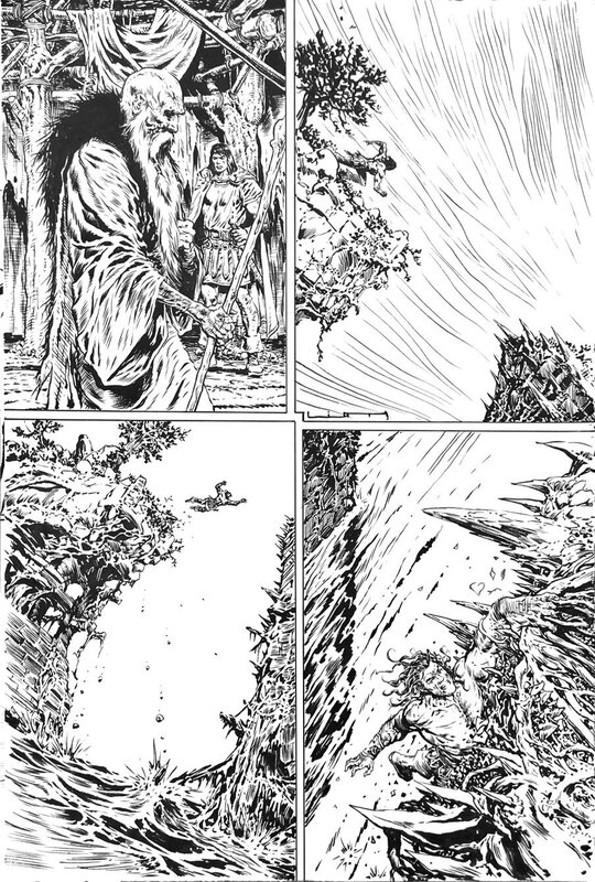En vente - Liam Sharp, Spawn Dark Ages 1 page 2 - Planche originale