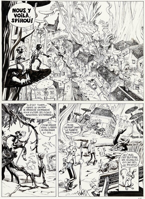 Yoann, Spirou, Alerte aux Zorkons - Planche originale