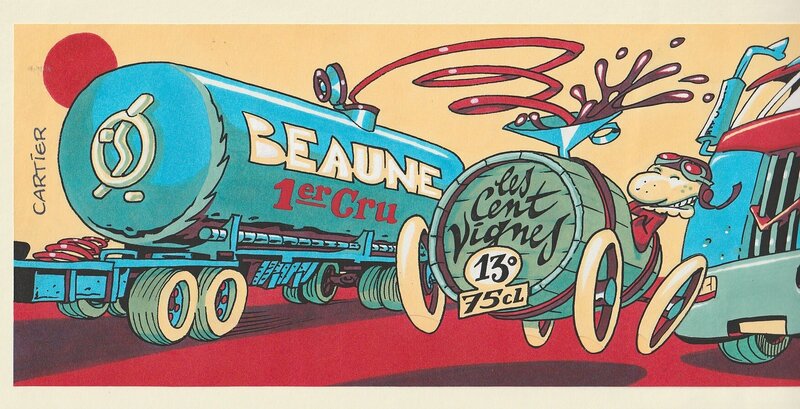 Éric Cartier, Illustration pour étiquette de vin 