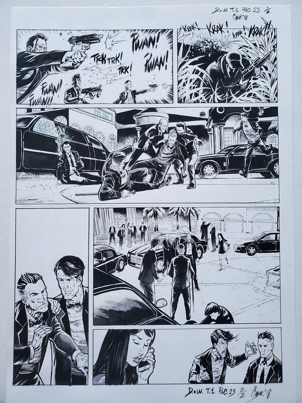 Gabor, D.O.W.     T1 LES AILES DU LOUP - Planche originale