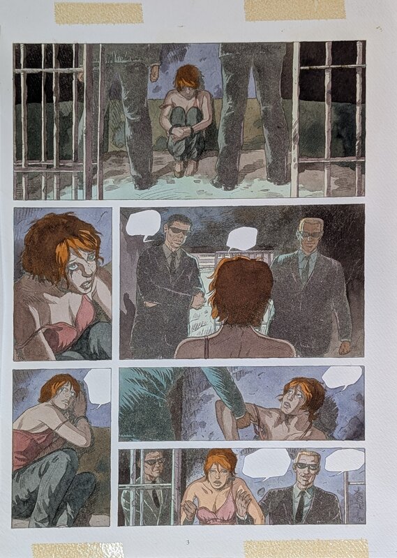 Dina Kathelyn, Daniel Hulet, Destins 4 Paranoïa - planche 1 - Color guide