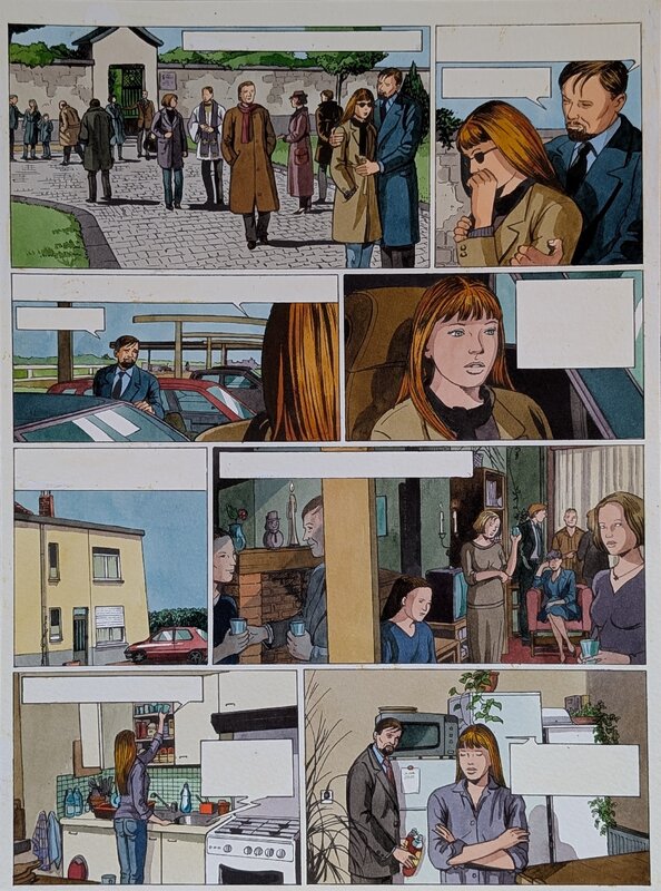 Dina Kathelyn, Viviane Nicaise, La vie en rose 3 - planche 5 - Mise en couleur