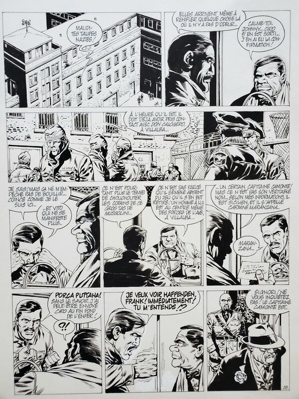 Jean-Yves Mitton, DE SILENCE ET DE SANG   T8 LES 4 PROVINCES DE L'AVE MARIA - Planche originale