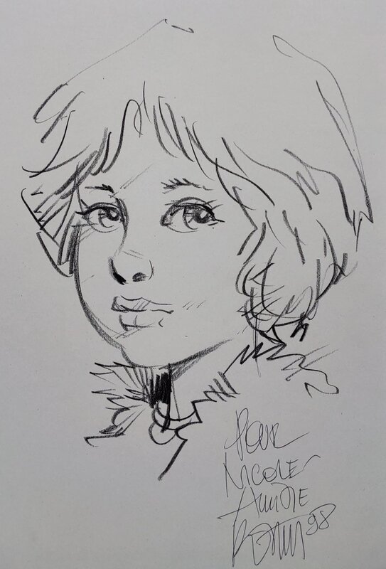 Thorgal : Alinoë by Grzegorz Rosinski - Sketch