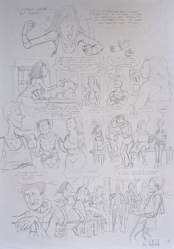 Nicolas Van de Walle, Adelin & Irina 3 - planche 5 - Original art