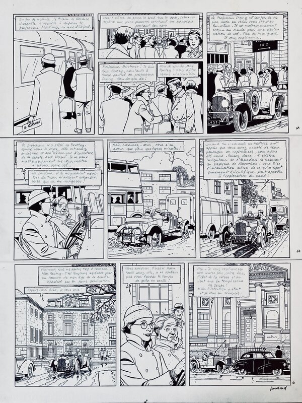 André Juillard, Blake and Mortimer The Oath of the Five Lords - Planche originale