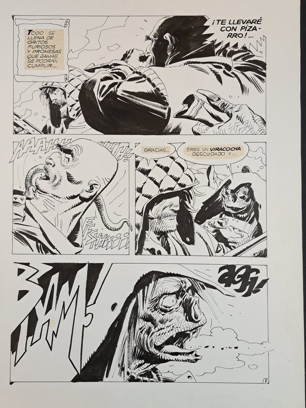 Enrique Breccia, La Pietà di Viracocha - Original Illustration