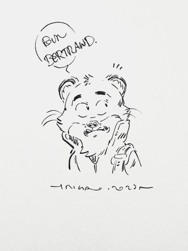 Giovanni RIGANO : Dédicace dans l’album Blacksad story - Weekly » - Dédicace