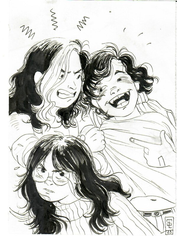 Moon by Stéphane Louwes - Original Illustration