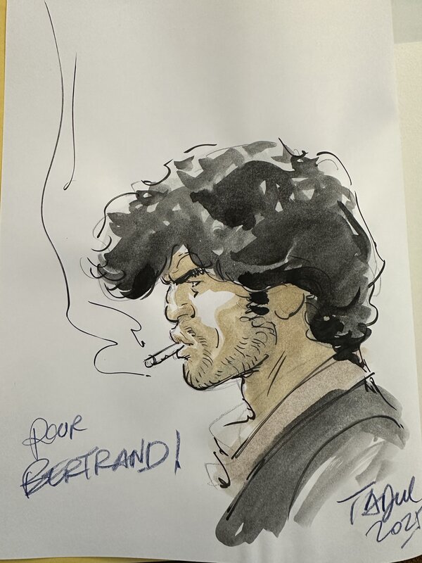 Taduc : Dédicace de Blueberry dans l’album «Sur la piste de Blueberry » - Dédicace