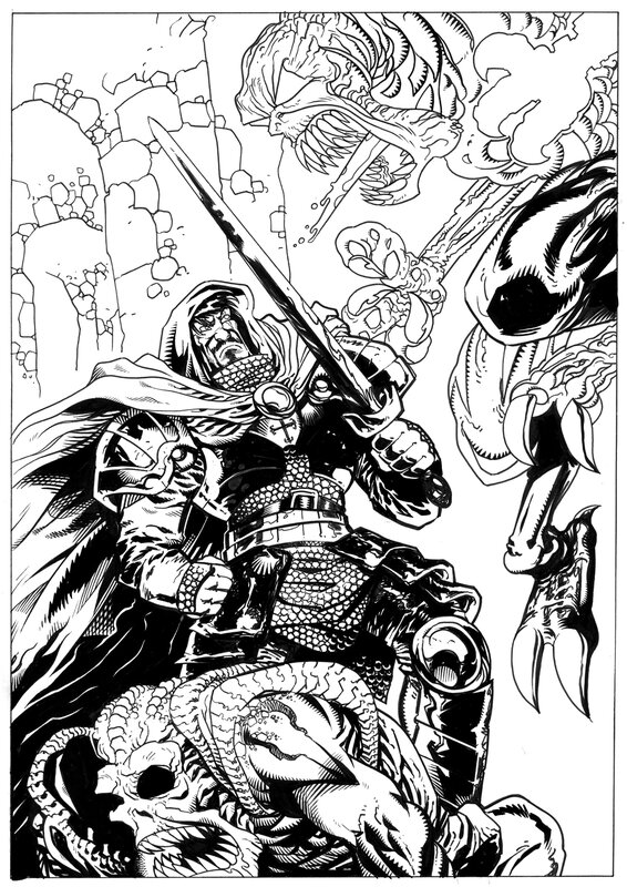 Chevalier par Filip Myszkowski - Illustration originale