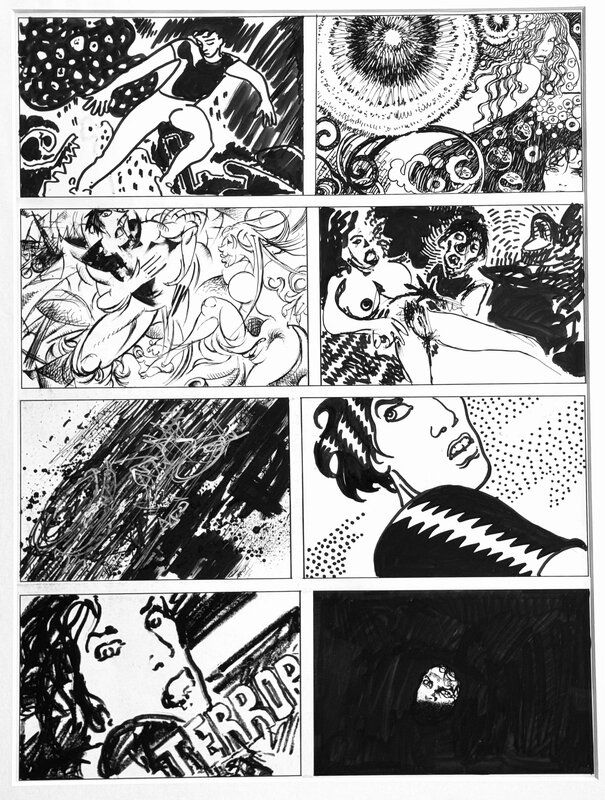 Manara, Guiseppe Bergman, Rêver peut-être, Terror - Comic Strip