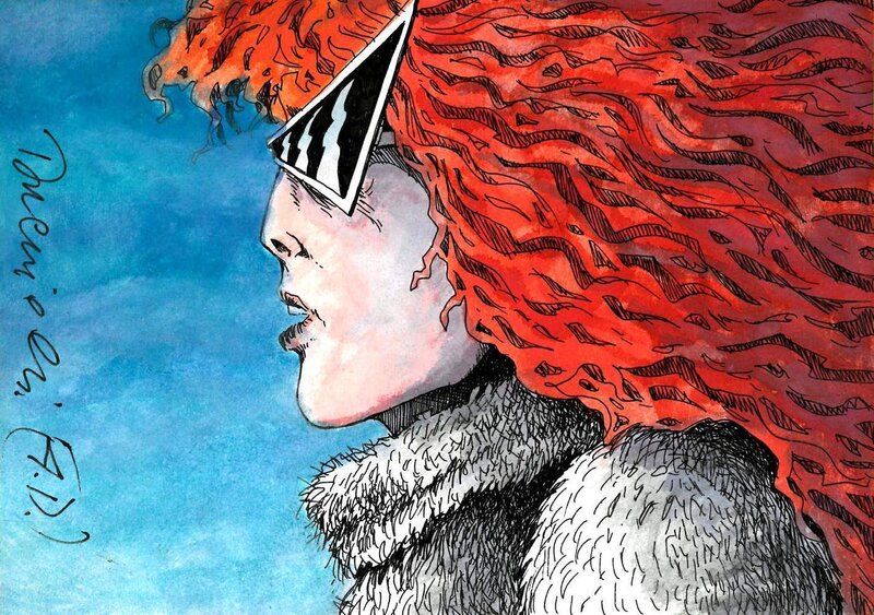 Piotr Drzewiecki, Grzegorz Rosinski, Slivia - Thorgal - ;-) - Original Illustration