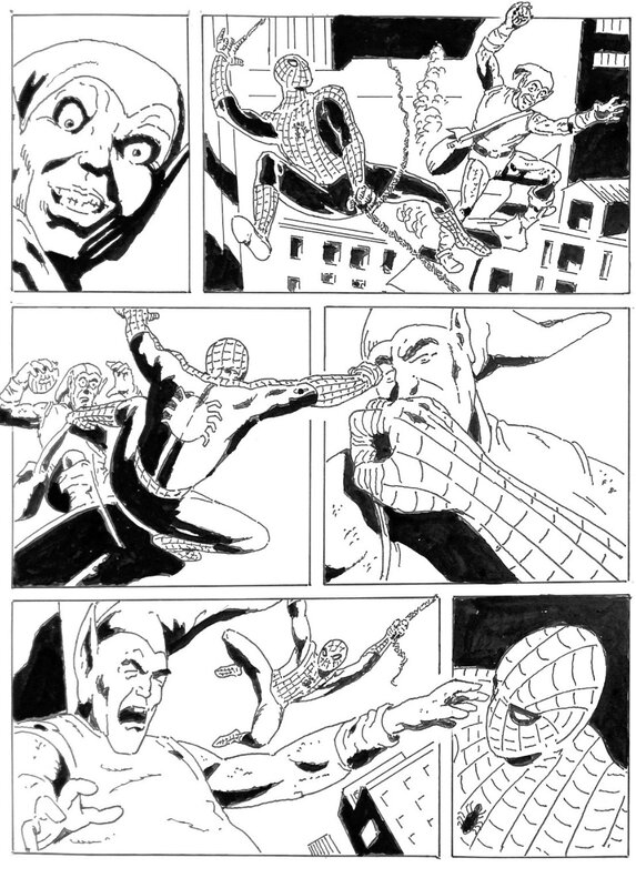 Luciano Bernasconi, Spiderman & Bouffon Vert - Comic Strip