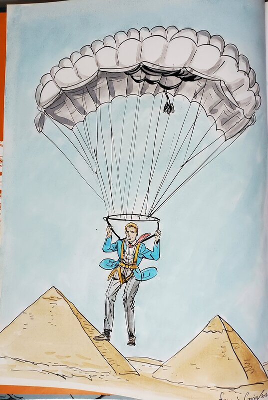 Francis Carin, LES AVENTURES DE LEFRANC T18 LA MOMIE BLEUE - Sketch