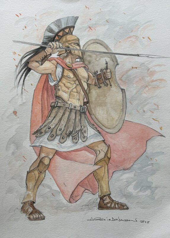 Alessia de Vincenzi, Carita Lupattelli, Les taureaux de Minos - Original Illustration