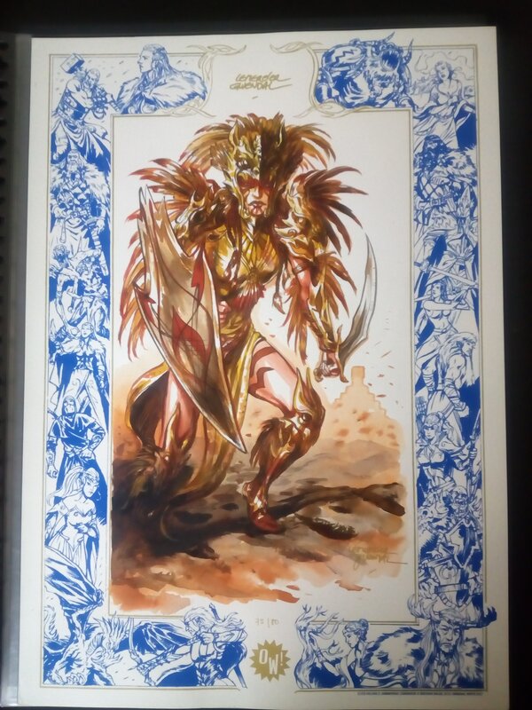 En vente - Guerriere / gwendal lemercier - Illustration originale