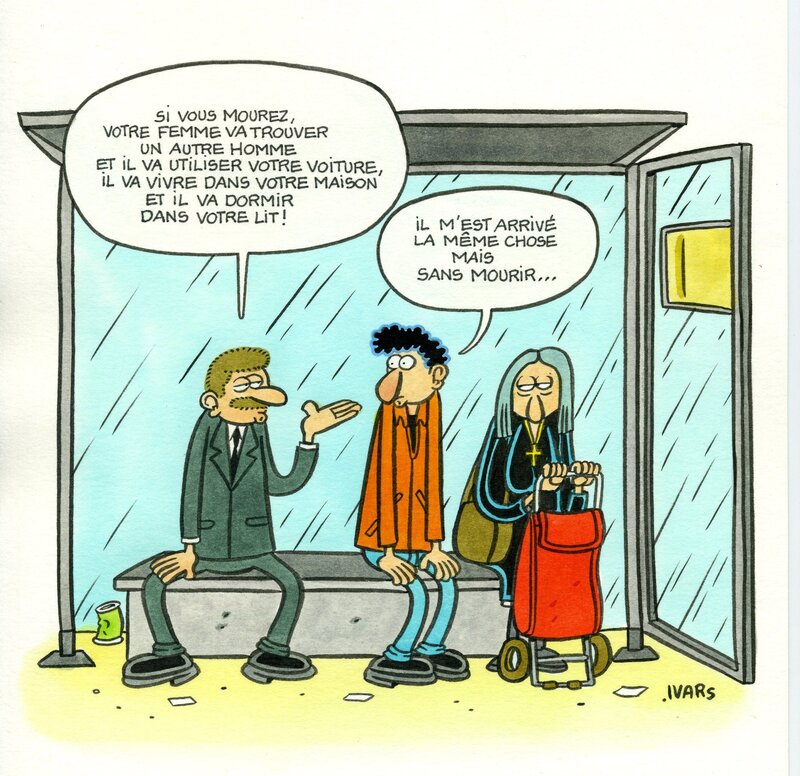 En vente - Si vous mourez. par Éric Ivars - Illustration originale