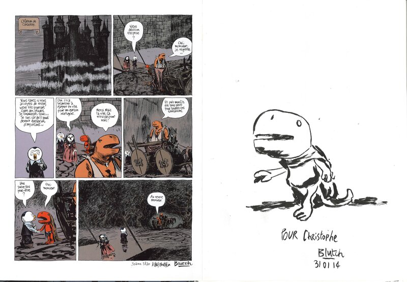 Blutch, Lewis Trondheim, sfar, Donjon Monsters - Mon fils le tueur - Sketch