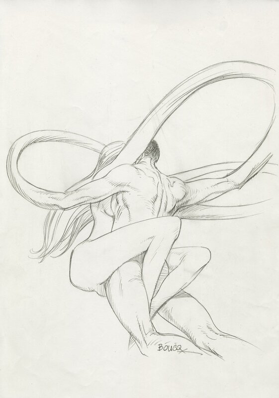 For sale - François Boucq, Courbe salée - Couverture - Original Cover