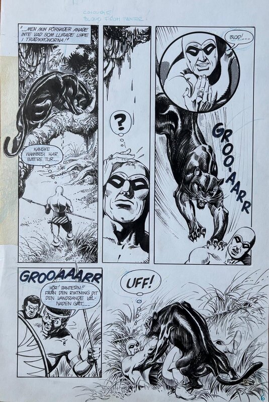 Spadari, Phantom#1113, Wambalu the Witchman, planche n°6, 1995. - Planche originale