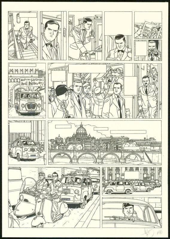 Jean-Christophe Thibert, Kaplan & Masson - Il faut sauver Hitler - Planche originale