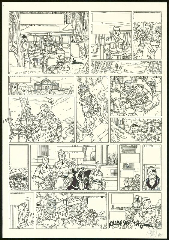 Jean-Christophe Thibert, Kaplan & Masson - Il faut sauver Hitler - Planche originale