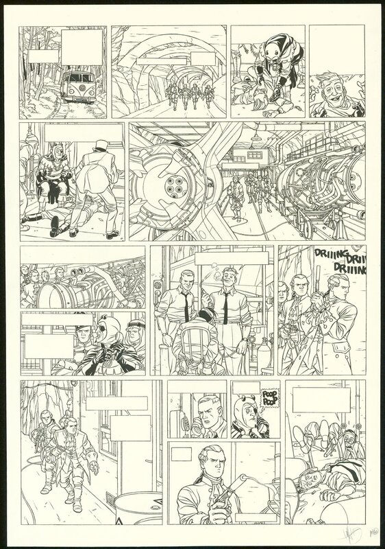 Jean-Christophe Thibert, Kaplan & Masson - Il faut sauver Hitler - Planche originale