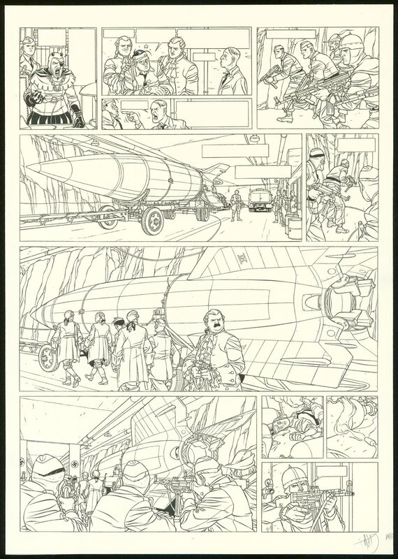 Jean-Christophe Thibert, Kaplan & Masson - Il faut sauver Hitler - Planche originale