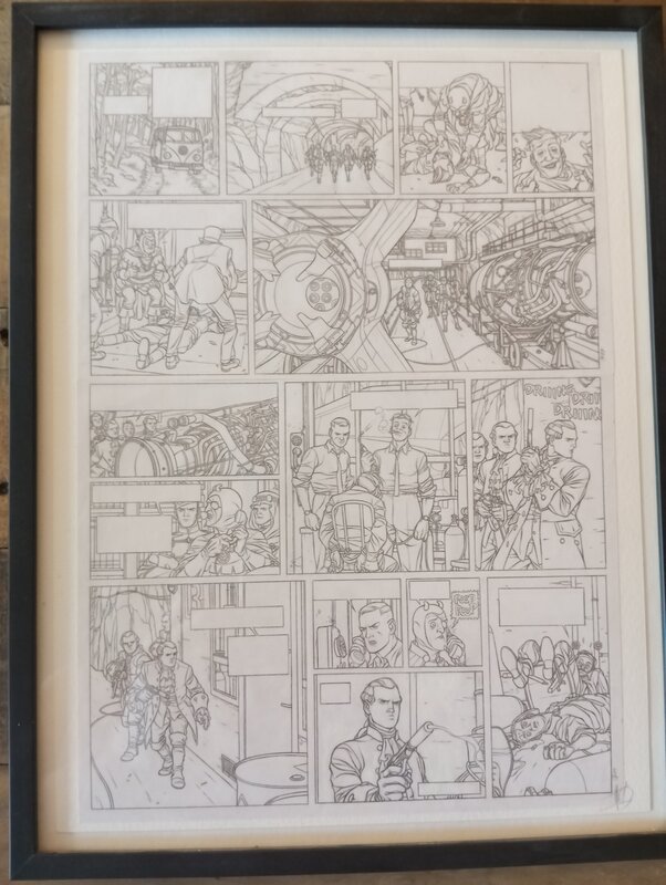 Jean-Christophe Thibert, Planche 40 crayonnée - Planche originale