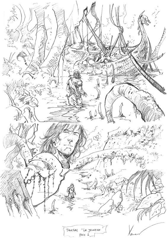 Philippe Xavier, Grzegorz Rosinski, Thorgal -  La Jeunesse - Planche originale