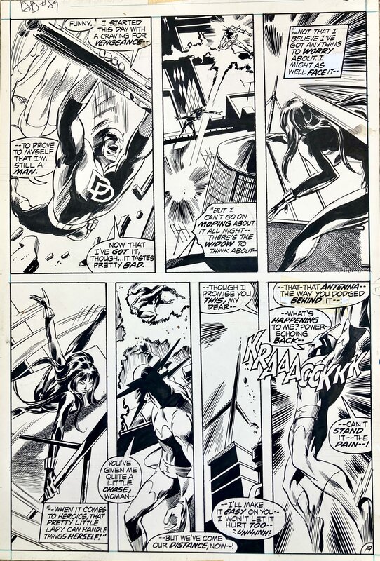 Daredevil #89 p19 par Gene Colan, Tom Palmer - Planche originale