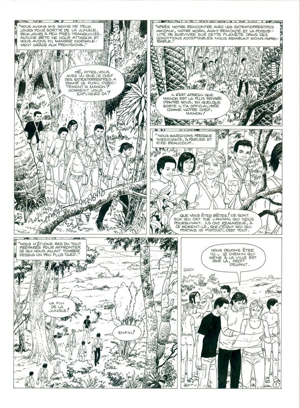 En vente - Survivants par Leo - Planche originale