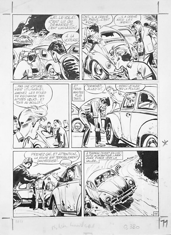 Tanguy et Laverdure par Eddy Paape - Planche originale