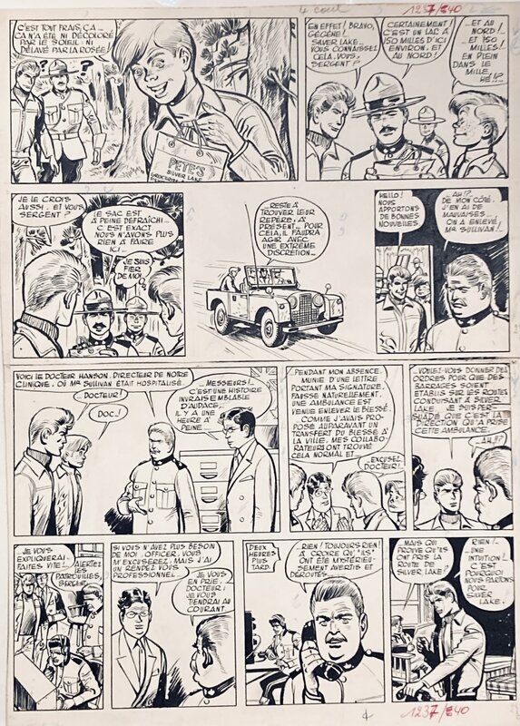 Valhardi par Eddy Paape - Planche originale