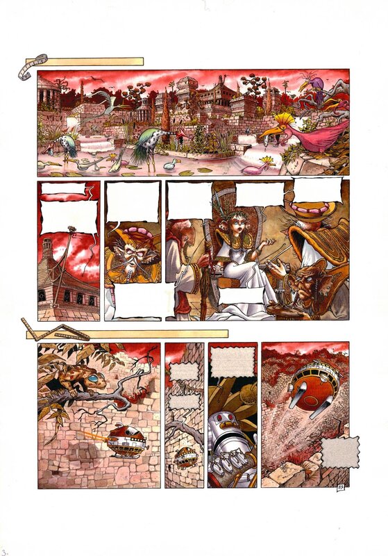 En vente - La nef des fous par Turf - Planche originale