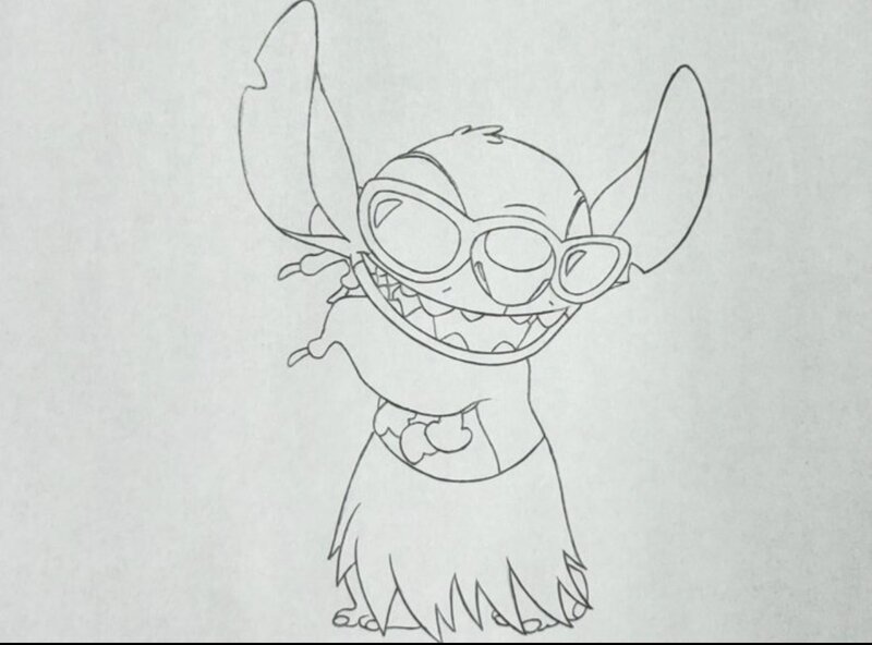 Studios Disney, Andreas Deja, Film Stitch (2002) - Dessin de production - Illustration originale