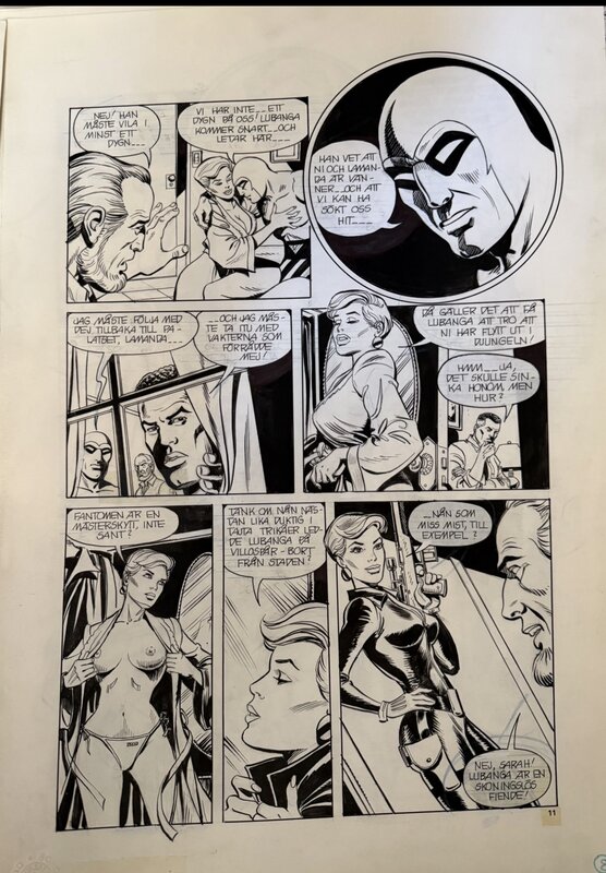 César Spadari, Sexy Girl “The Phantom “ - Planche originale