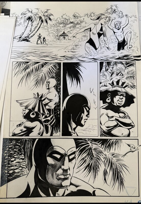 César Spadari, The Beach “The Phantom “ - Planche originale