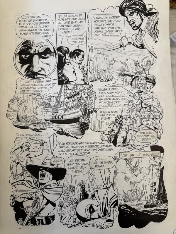 César Spadari, The Phantom against the Singhs - Comic Strip