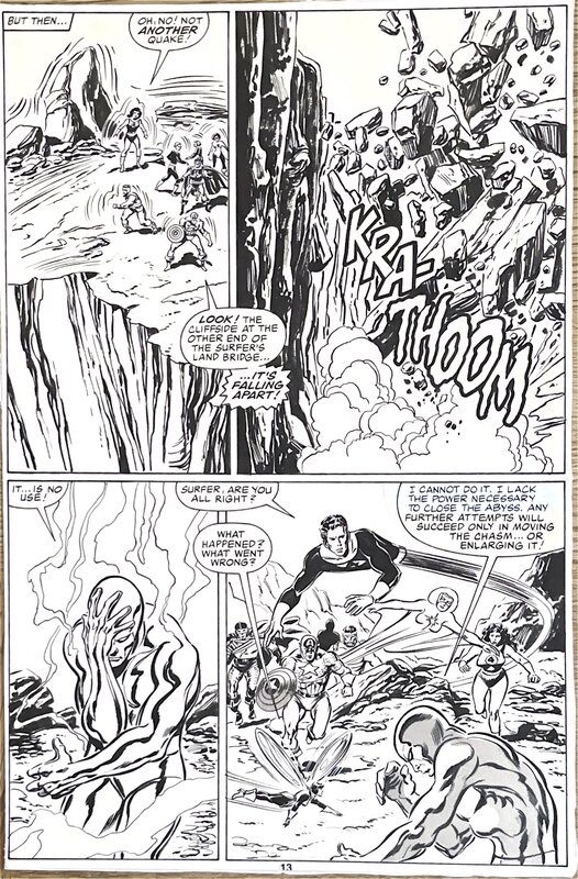 Avengers 266 P°14 par John Buscema, Tom Palmer - Illustration originale